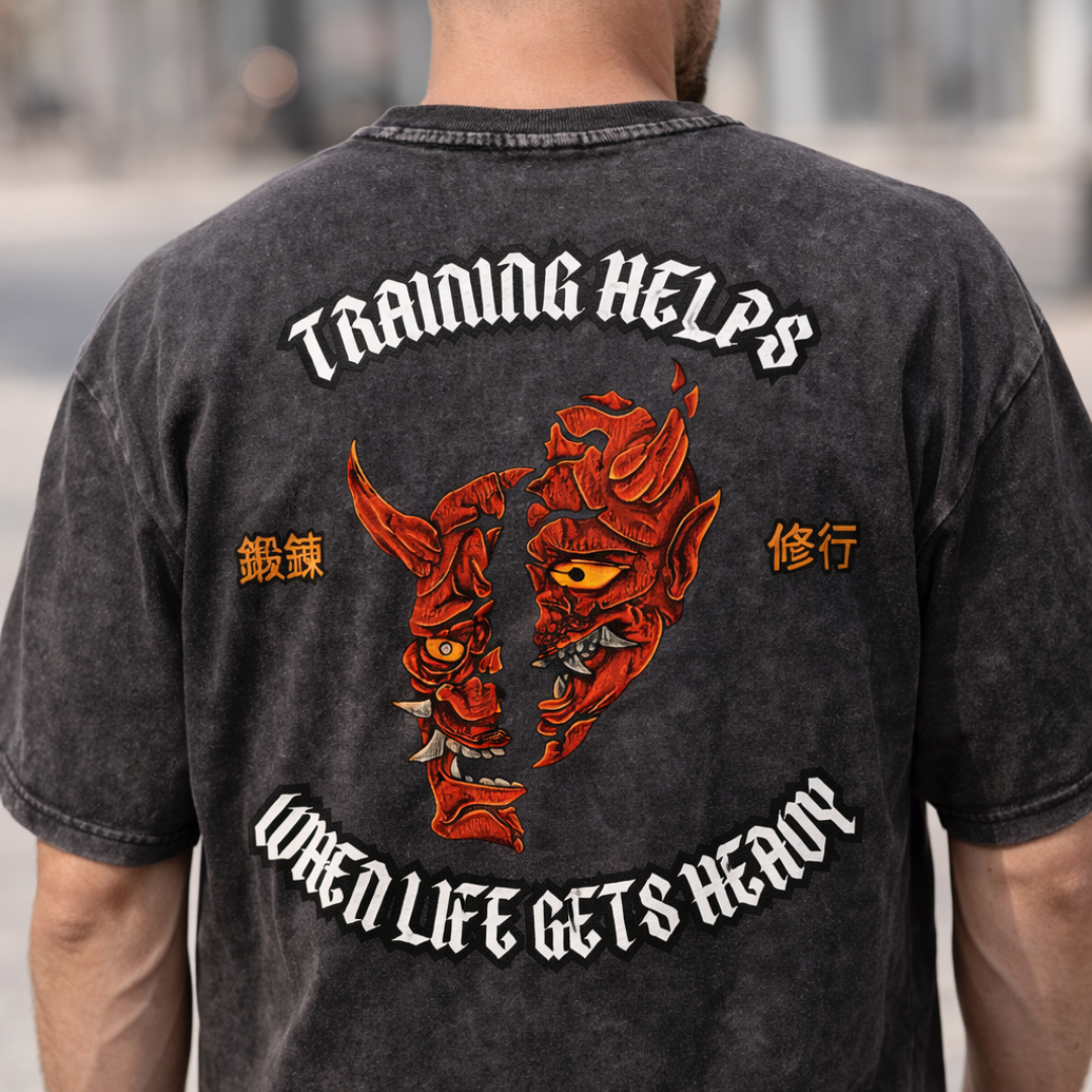 Training Helps Heavyweight T Shirt